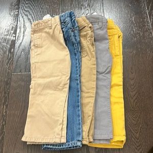 Set of 5 - size 2T boys pants | assorted brands